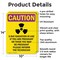 Signmission Radiation & Laser Sign, 14 in H x 10 in W, Aluminum, Rectangle OS-2PACK-CR-A-1014-V-10284 - alternate 3